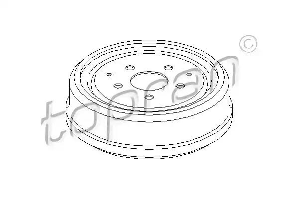 Гальмівний барабан 103281 TOPRAN