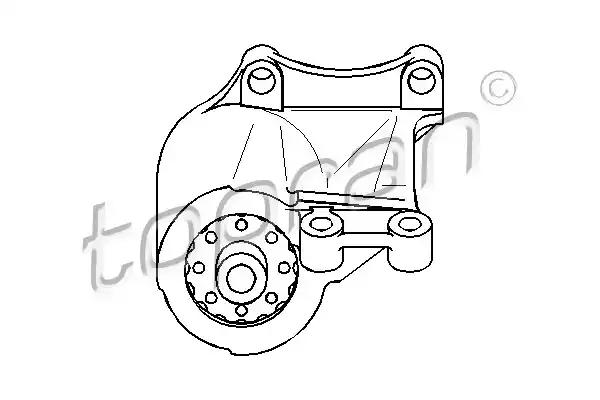 Опора кпп 104052 TOPRAN