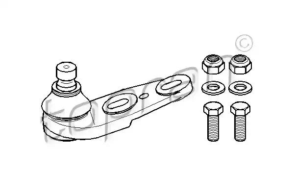 Нижній/верхній кульовий шарнір 104206 TOPRAN