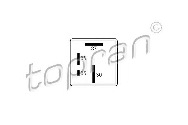 Реле свечей накала 107258 TOPRAN