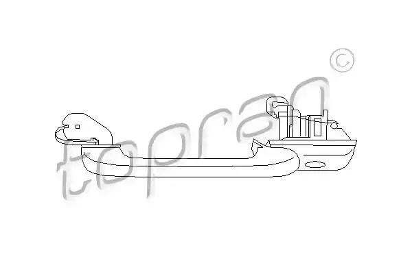 Зовнішня ручка дверей 108516 TOPRAN