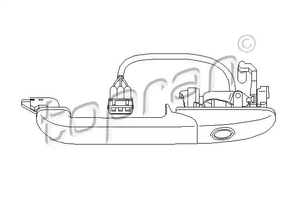 Ручка двері 108849 TOPRAN