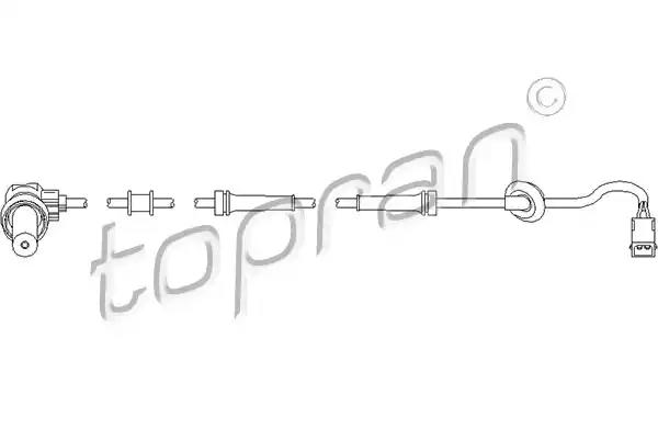 Датчик, кількість обертів колеса 109757 TOPRAN