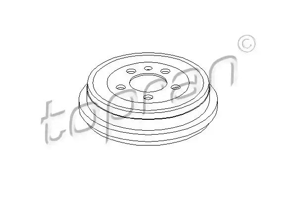 Барабан гальмівний 110039 TOPRAN