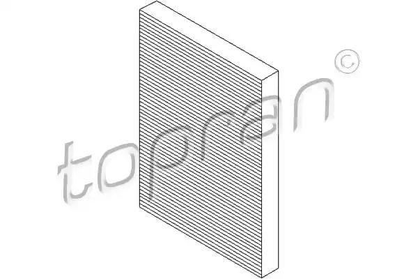 Фільтр, повітря у салоні 110274 TOPRAN