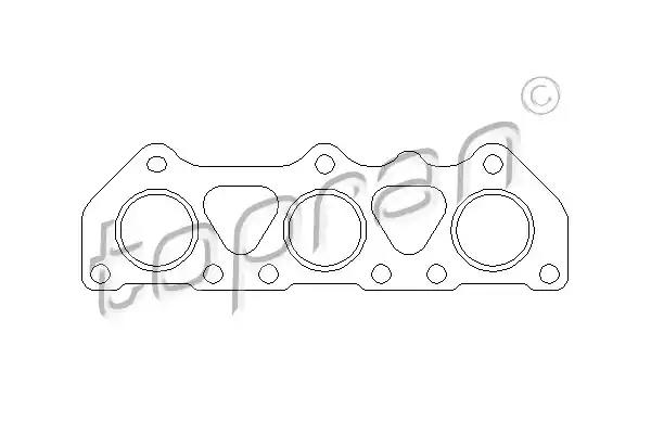 Uszczelka kolektora wydech 110505 TOPRAN