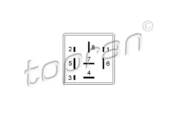 Реле, система кондиціонування 110846 TOPRAN