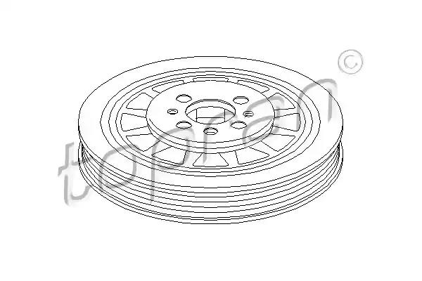 Koło pasowe vw skoda 110960 TOPRAN
