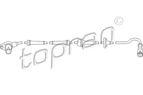 Датчик, кількість обертів колеса 111073 TOPRAN