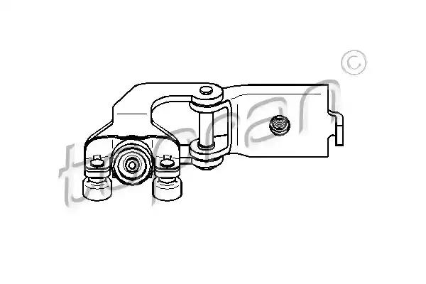 Роликова напрямна, розсувні двері 111446 TOPRAN