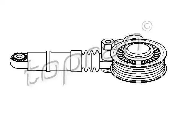 Натяжний пристрій, клиновий ремінь 112974 HANS PRIES