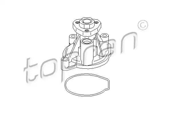 Насос охолоджувальної рідини, охолодження двигуна 113151 TOPRAN