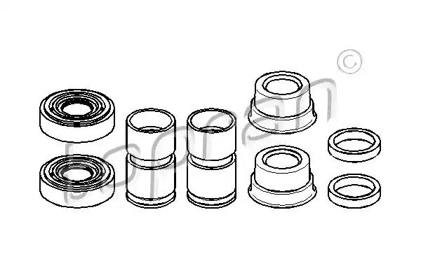 Ремонтний комплект, гальмівний супорт 202444 TOPRAN