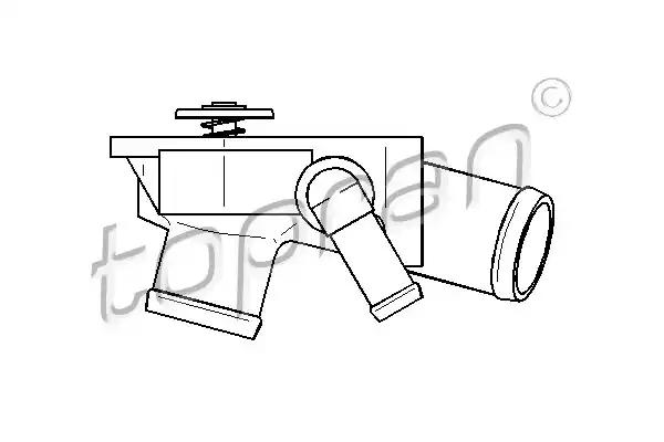 Termostat z obudowa 92c 206226 TOPRAN