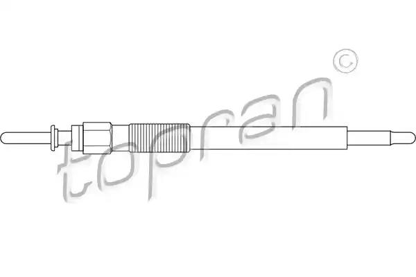 Свічка розжарювання 206655 TOPRAN