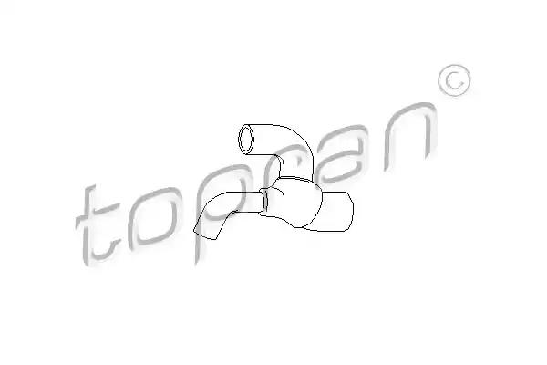 Гумовий шланг системи охолодження 206658 TOPRAN