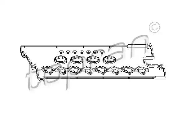 Комплект ущільнень, кришка голівки циліндра 207052 TOPRAN