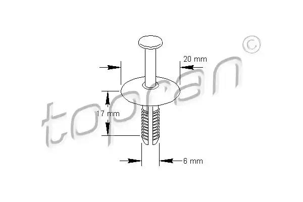 Розпірна заклепка 207175 TOPRAN