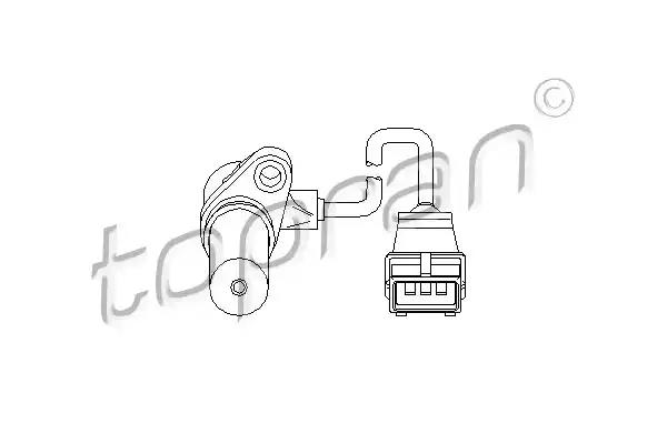 Czujnik walu korb. opel astra g 17td 207339 TOPRAN