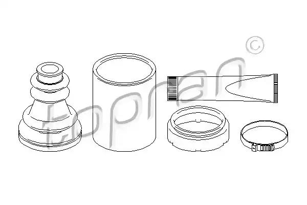 Комплект пилозахисний, приводний вал 207497 TOPRAN