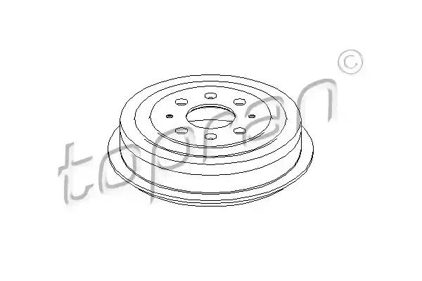 Beben ham fiat grande punto 05- 203x47mm 207656 TOPRAN