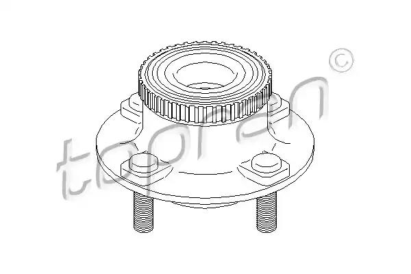 Комплект колісних підшипників 300280 TOPRAN