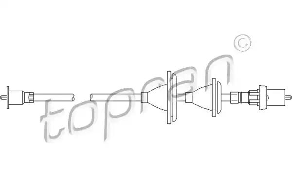 Трос привода спідометра 300358 TOPRAN