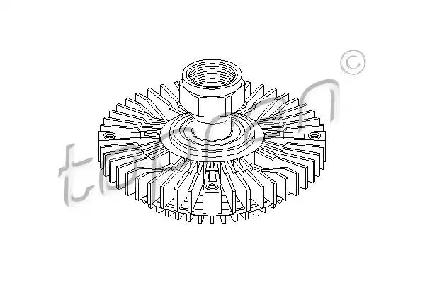 Муфта, вентилятор радіатора 302007 TOPRAN