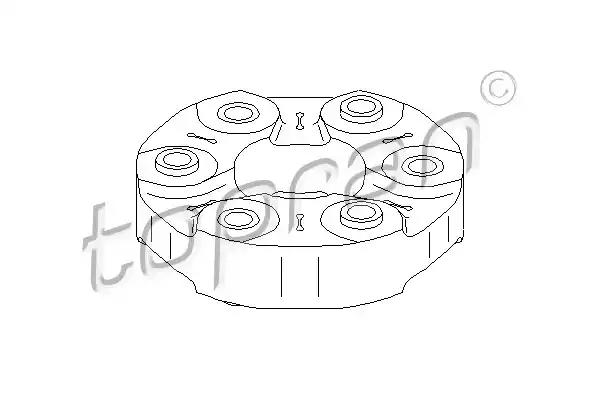 Шарнір, поздовжній вал 302407 TOPRAN