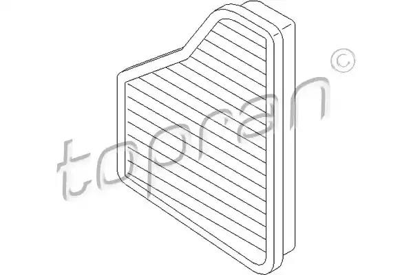 Фільтр, повітря у салоні 400213 TOPRAN