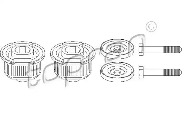 Опора, балка осі 400536 TOPRAN