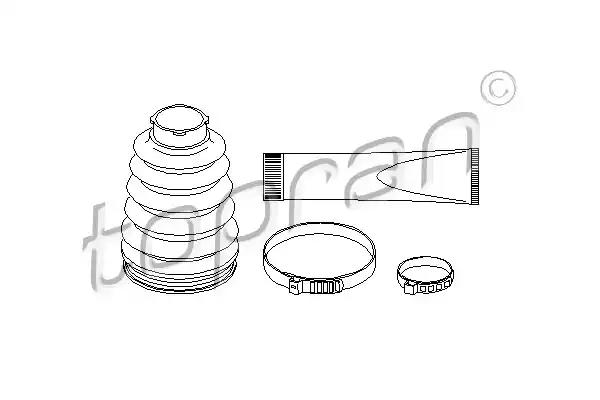 Комплект пилозахисний, приводний вал 400729 TOPRAN