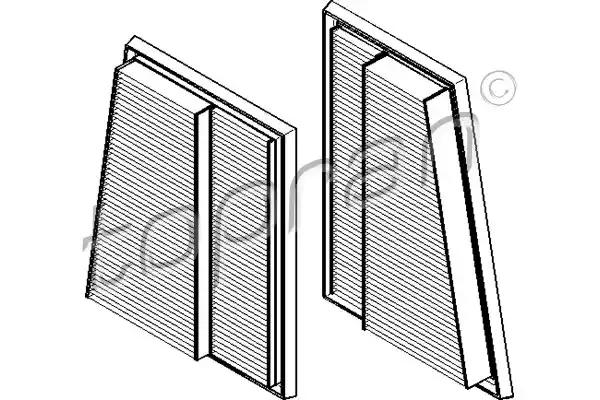 Комлект повітряних фільтрів 407733 TOPRAN