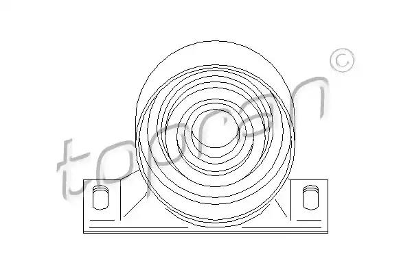 Опора карданний вал 500013 TOPRAN