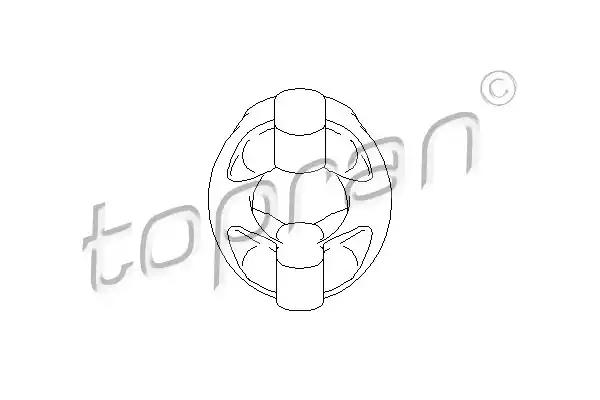 Кронштейн, система відведення вг 500184 TOPRAN