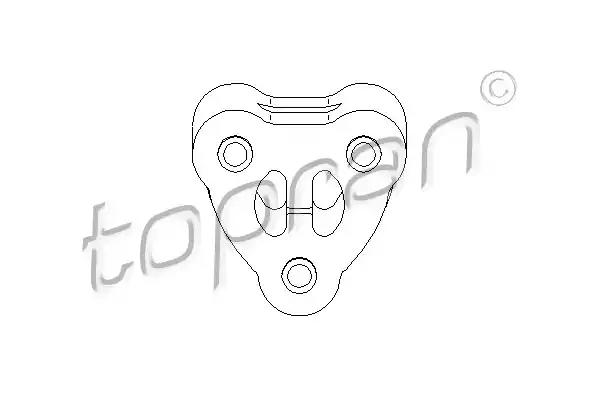 Кронштейн, система відведення вг 500191 TOPRAN