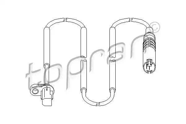 Czujnik abs tyl l/p 501078 TOPRAN