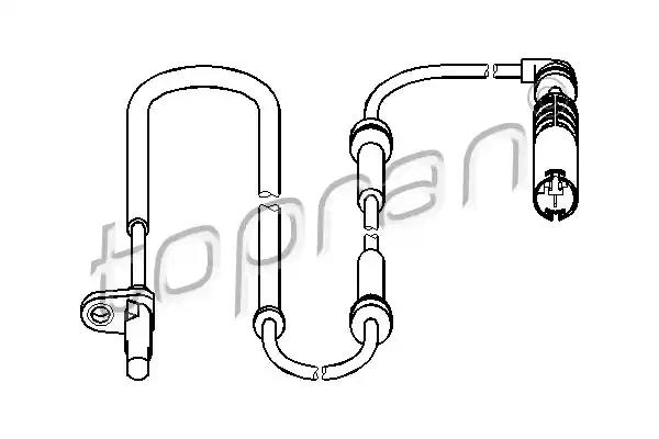Датчик, кількість обертів колеса 501080 TOPRAN