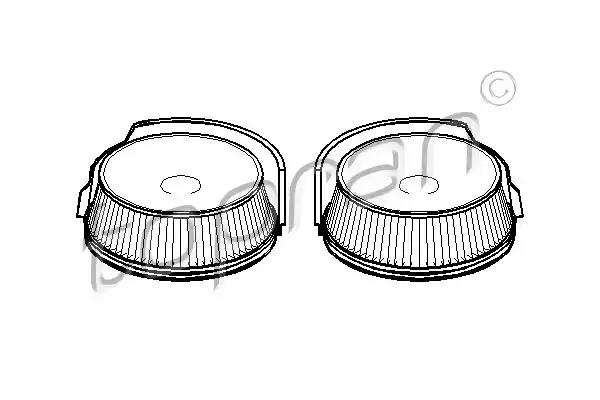 Комплект фільтрів, повітря салону 501186 TOPRAN