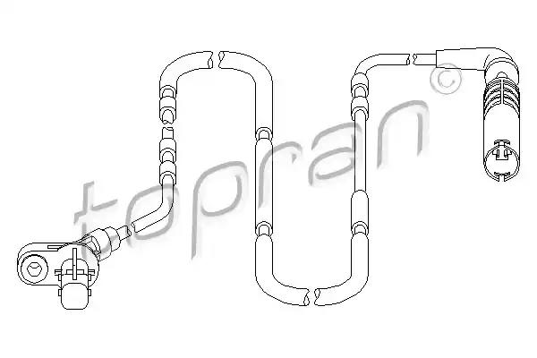 Czujnik abs tyl l/p 501237 TOPRAN