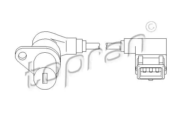Імпульсний датчик, колінчатий вал 501295 TOPRAN