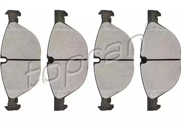 Комплект гальмівних накладок, дискове гальмо 502099 TOPRAN