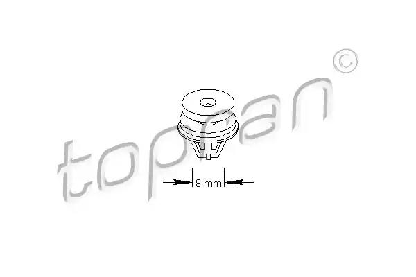 Кріпильний затискач, обшивка салону 700586 TOPRAN