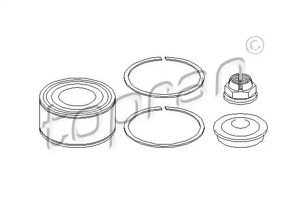 Комплект колісних підшипників 700637 TOPRAN