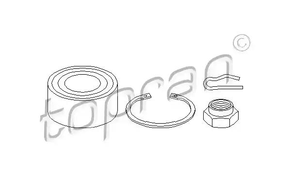 Комплект колісних підшипників 720198 TOPRAN