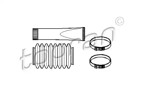 Комплект гофрованих кожухів, механізм рульового... 720237 TOPRAN