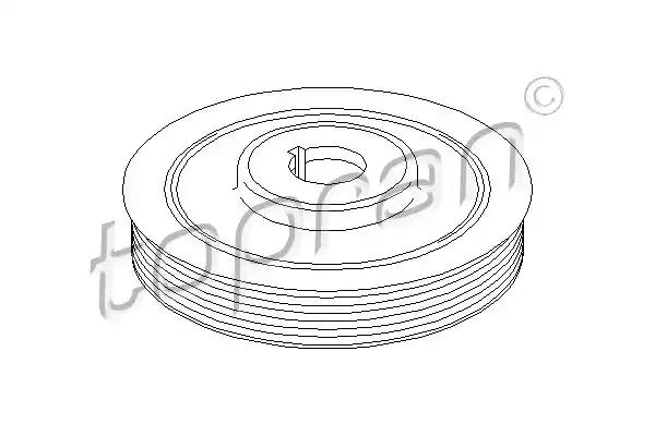 Kolo pasowe walu 2.0hdi 721975 TOPRAN