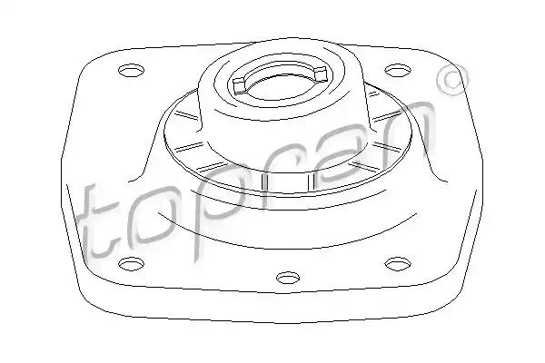 Верхня опора, стійка амортизатора 722360 TOPRAN