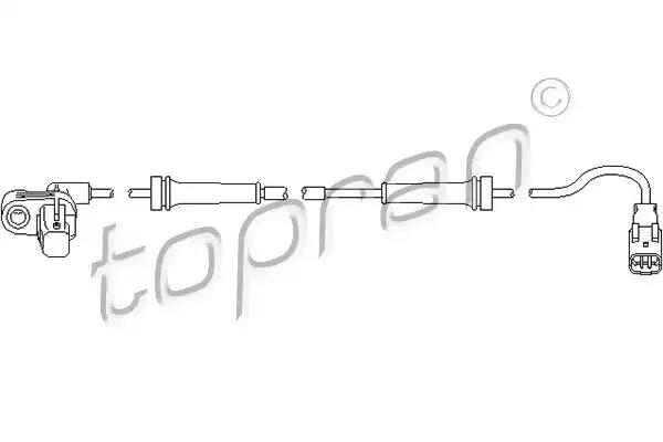 Датчик, кількість обертів колеса 722800 TOPRAN