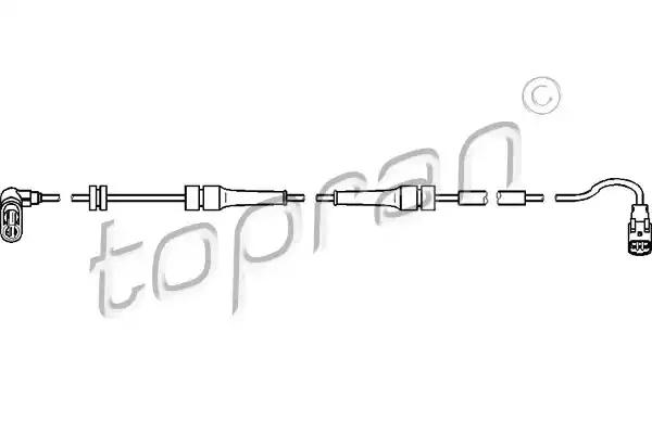 Датчик, кількість обертів колеса 722807 TOPRAN